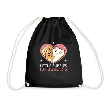 Dog Rescue Designs for Animal Rights Activists - Drawstring Bag - black - Front