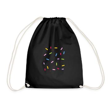 Ice Cream Ice Cream Ice Cream Summer Gift - Drawstring Bag - black - Front
