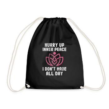 Méditation - Sac de sport léger - noir - Devant