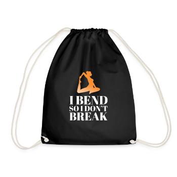 Méditation méditer Zen Yoga cadeau - Sac de sport léger - noir - Devant