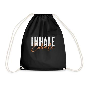 Meditation - Drawstring Bag - black - Front