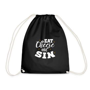 Gâteau au fromage Cheesecake Cadeau alimentaire - Sac de sport léger - noir - Devant