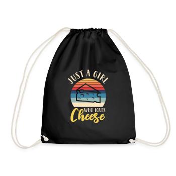 Gâteau au fromage Cheesecake Cadeau alimentaire - Sac de sport léger - noir - Devant