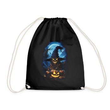 Halloween Creepy Artwork Horreur - Sac de sport léger - noir - Devant