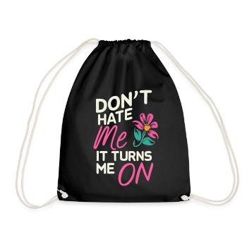 Ne me déteste pas, ça m’excite sur les dictons sarcastiques - Sac de sport léger - noir - Devant