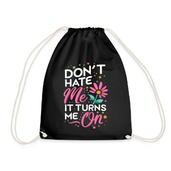 Ne me déteste pas, ça m’excite sur les dictons sarcastiques - Sac de sport léger - noir - Devant