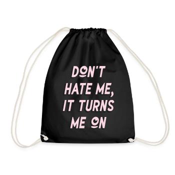 Ne me déteste pas, ça m’excite sur les dictons sarcastiques - Sac de sport léger - noir - Devant