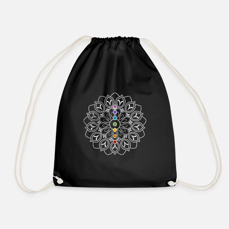 Meditation - Drawstring Bag - black