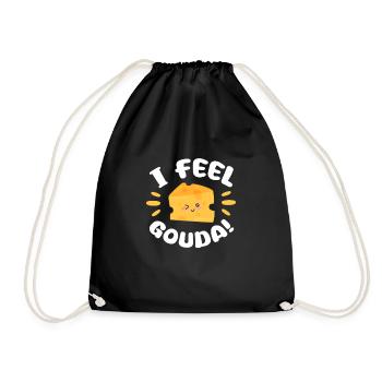 Gâteau au fromage Cheesecake Cadeau alimentaire - Sac de sport léger - noir - Devant