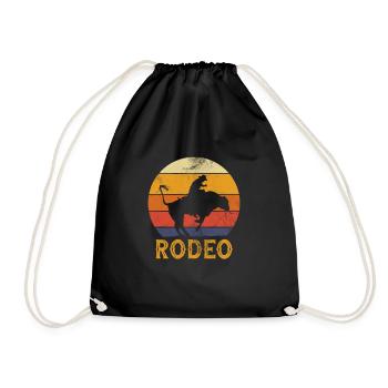 Cowboy - Turnbeutel - Schwarz - Vorne