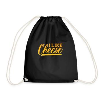 Gâteau au fromage Cheesecake Cadeau alimentaire - Sac de sport léger - noir - Devant