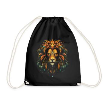 Lion, Animal, King, Africa - Drawstring Bag - black - Front