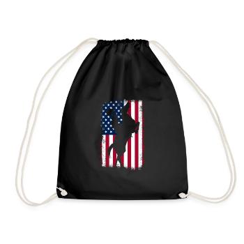 Cowboy Cowboy Boots Western Gift - Drawstring Bag - black - Front