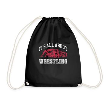Wrestling - Turnbeutel - Schwarz - Vorne