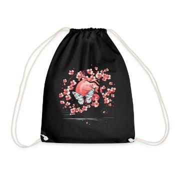 Japan Sakura Cherry Blossom Tree - Drawstring Bag - black - Front