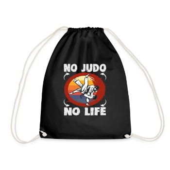 Judo Kampfsport Judo Trainer Judoka - Turnbeutel - Schwarz - Vorne