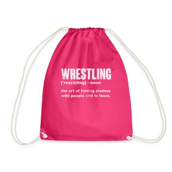 Wrestling - Turnbeutel - Fuchsia - Vorne