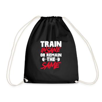 Bodybuilder Body Building Fitness Gym Gift - Drawstring Bag - black - Front