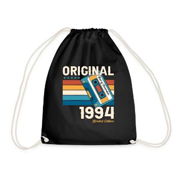 Cassette 29e anniversaire décembre Vintage 1994 - Sac de sport léger - noir - Devant