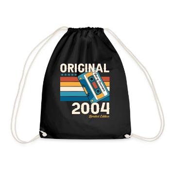 19e anniversaire Cassette Décembre Millésime 2004 - Sac de sport léger - noir - Devant