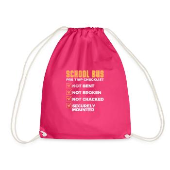 Busfahrer - Turnbeutel - Fuchsia - Vorne