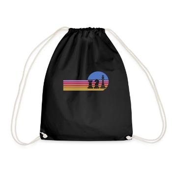 Chess Chessboard Checkmate Chess Player - Drawstring Bag - black - Front