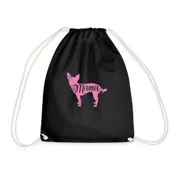 Chihuahua - Drawstring Bag - black - Front