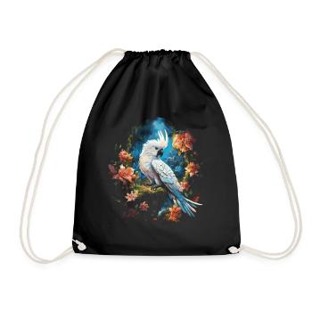 Cockatoo Bird Lover - Drawstring Bag - black - Front