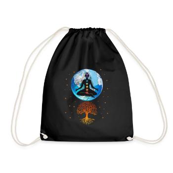 Méditation - Sac de sport léger - noir - Devant