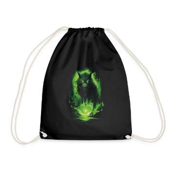 Fantasy Loup Loup-Garou Horreur Épée Surnaturel - Sac de sport léger - noir - Devant