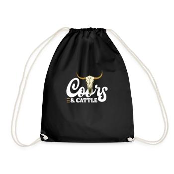 Cowboy Cowboy bottes Western cadeau - Sac de sport léger - noir - Devant