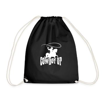 Cowboy Cowboy bottes Western cadeau - Sac de sport léger - noir - Devant