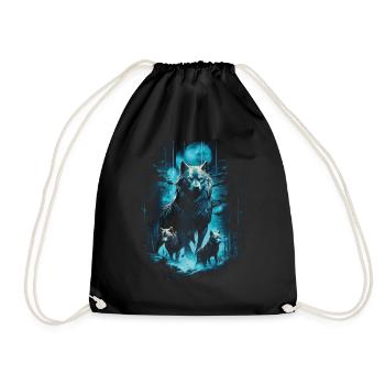 Fantasy Wolf Magic Pack Mystérieux - Sac de sport léger - noir - Devant