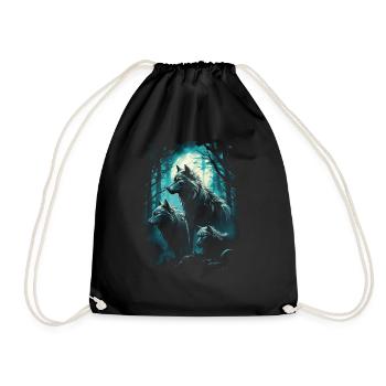 Fantasy Wolf Magic Pack Mystérieux - Sac de sport léger - noir - Devant