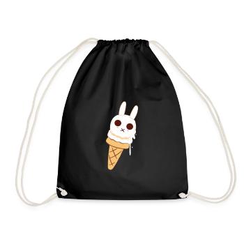 Crème glacée Crème glacée Crème glacée Cadeau d’été - Sac de sport léger - noir - Devant