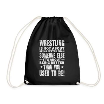 Wrestling - Turnbeutel - Schwarz - Vorne