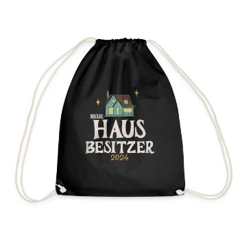Hausbesitzer 2024 - Turnbeutel - Schwarz - Vorne
