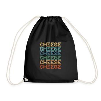 Gâteau au fromage Cheesecake Cadeau alimentaire - Sac de sport léger - noir - Devant