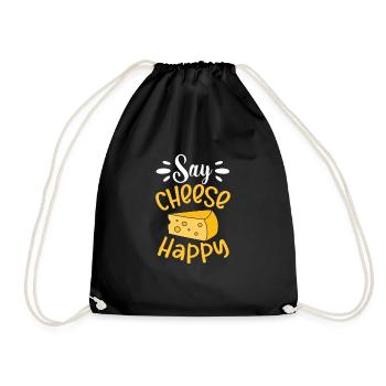 Gâteau au fromage Cheesecake Cadeau alimentaire - Sac de sport léger - noir - Devant