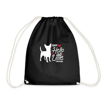 Chihuahua chien chien école chien propriétaire cadeau - Sac de sport léger - noir - Devant