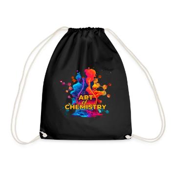 Chimie molécule Flacon Science Color Splash - Sac de sport léger - noir - Devant