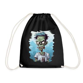 Zombie Zombies Morts-vivants Halloween - Sac de sport léger - noir - Devant