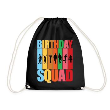 Birthday Squad - Celebrate with Your Boys Crew Squ - Drawstring Bag - black - Front
