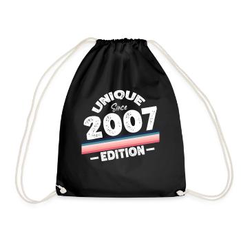 Unique depuis 2007 Edition Anniversaire Millésime 2007 - Sac de sport léger - noir - Devant