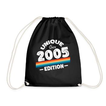 Unique depuis 2005 Edition Anniversaire Millésime 2005 - Sac de sport léger - noir - Devant