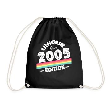 Unique depuis 2005 Edition Anniversaire Millésime 2005 - Sac de sport léger - noir - Devant