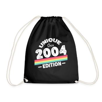 Unique depuis 2004 Edition Anniversaire Millésime 2004 - Sac de sport léger - noir - Devant