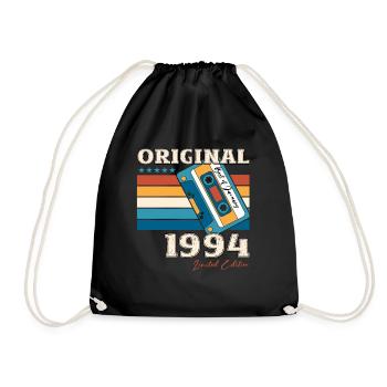 30e anniversaire Cassette janvier Vintage 1994 - Sac de sport léger - noir - Devant