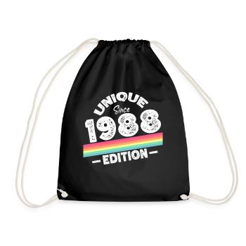 Unique Since 1988 Edition Birthday Vintage 1988 - Drawstring Bag - black - Front