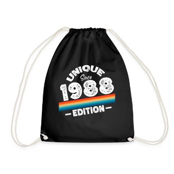 Unique Since 1988 Edition Birthday Vintage 1988 - Drawstring Bag - black - Front